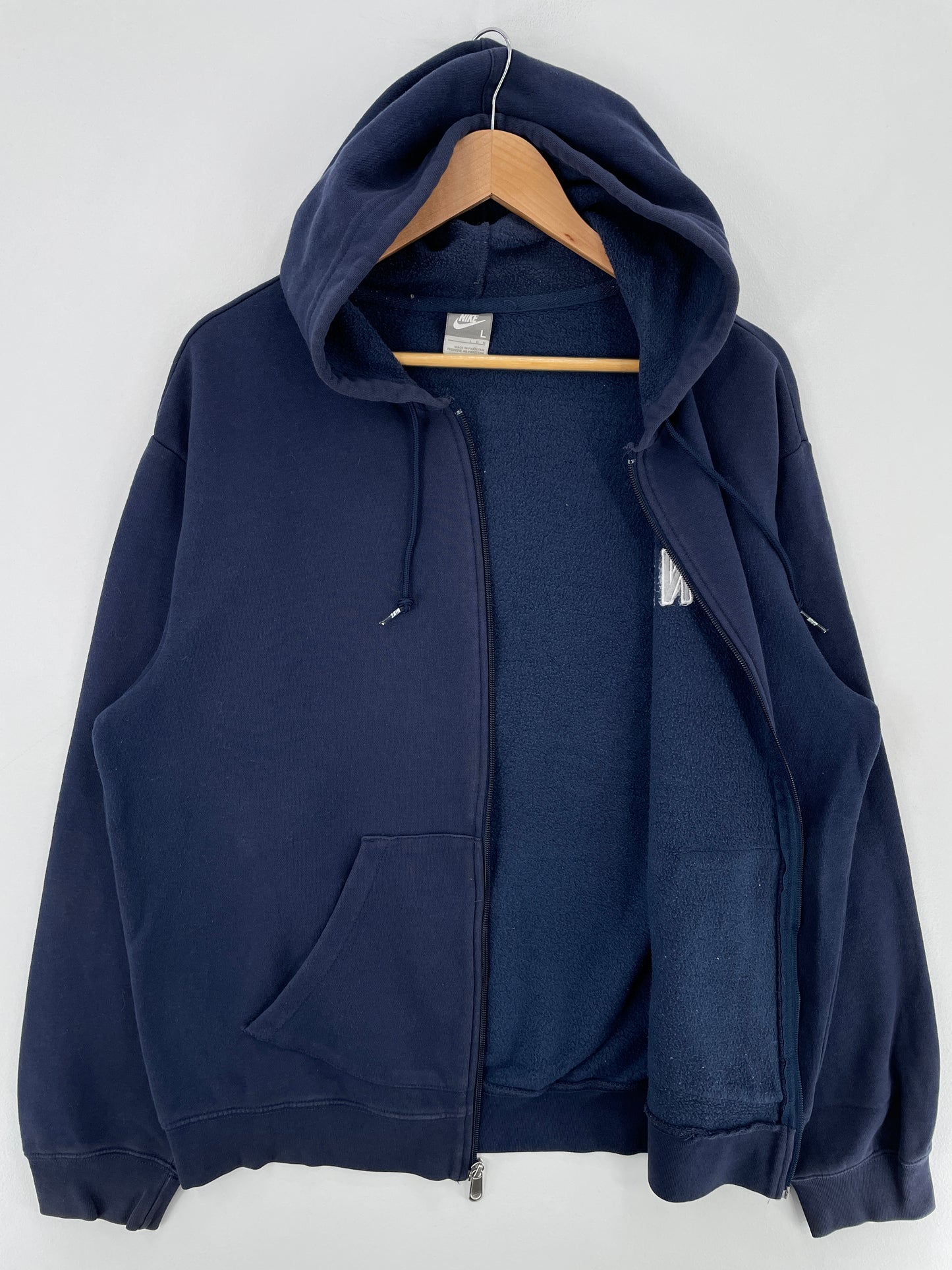 00' NIKE Size L Vintage Zip-up Hoodie Sweat-shirt / E3567S