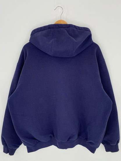 Vintage CARHARTT Size XL Zip-up Hoodie Sweat-Shirt / K8680