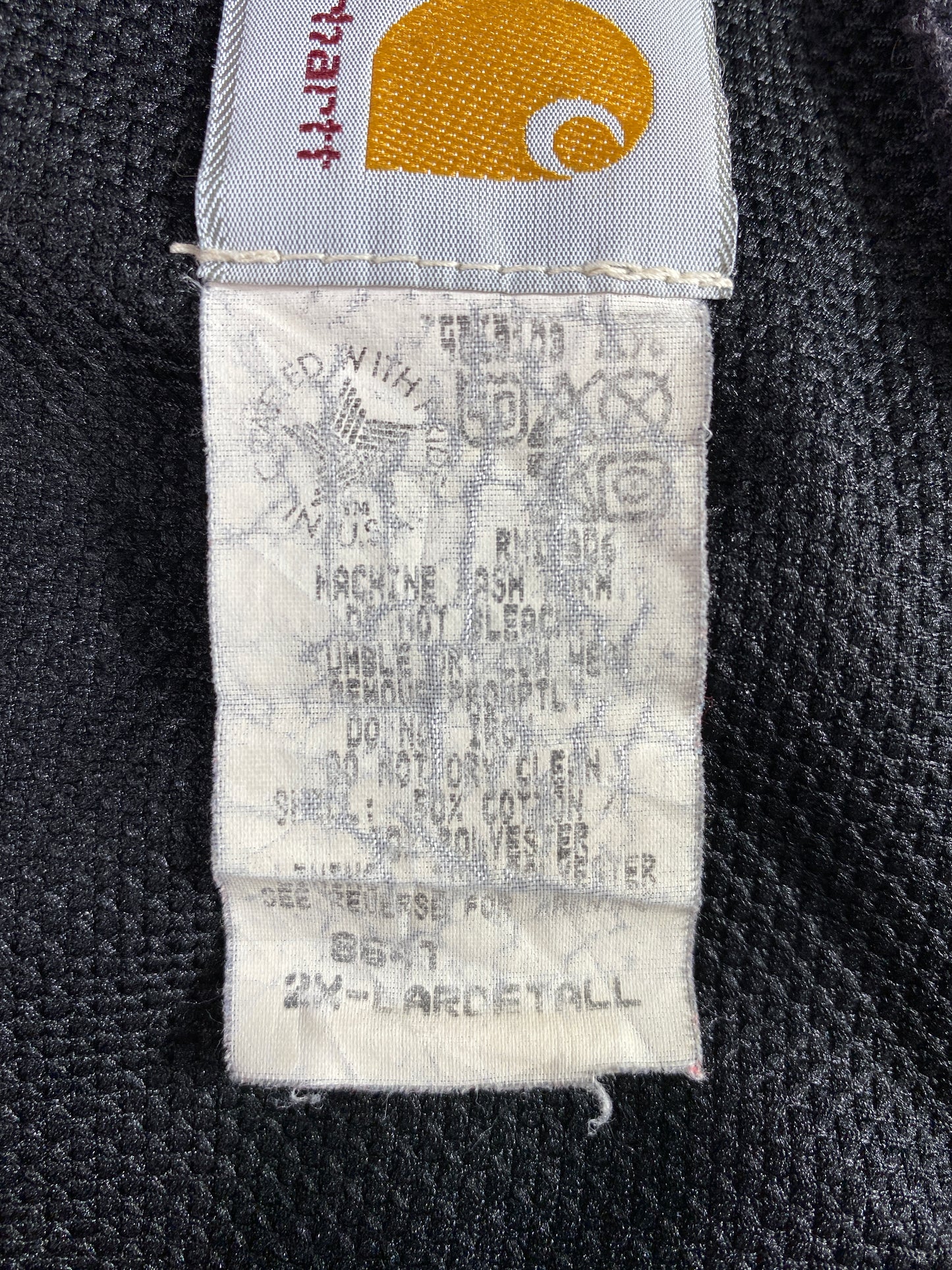 Vintage CARHARTT Size XXL Double Face Zip-Up Hoodie Sweat-Shirt / A5487