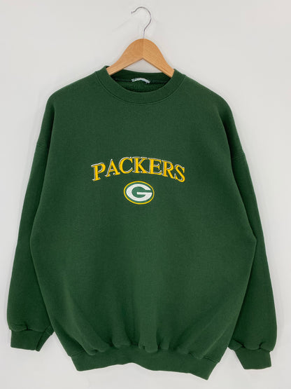 90’s GREEN BAY PACKERS (No tag) Approx. Size XL NFL Sweat - Shirt/ K6298