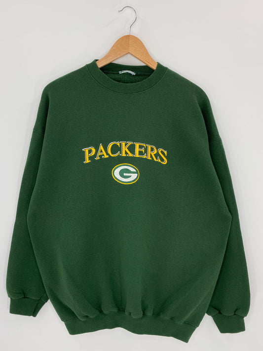 90’s GREEN BAY PACKERS (No tag) Approx. Size XL NFL Sweat - Shirt/ K6298