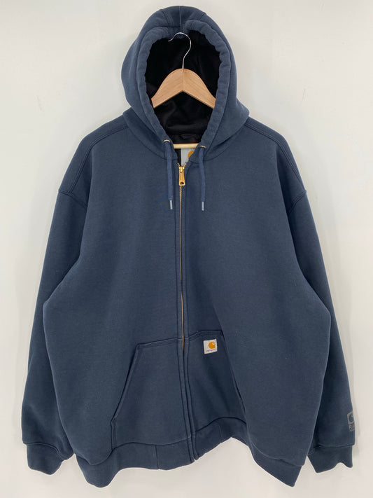 Vintage CARHARTT Size XXL Zip Up Hoodie Sweat-shirt Jacket / K7880