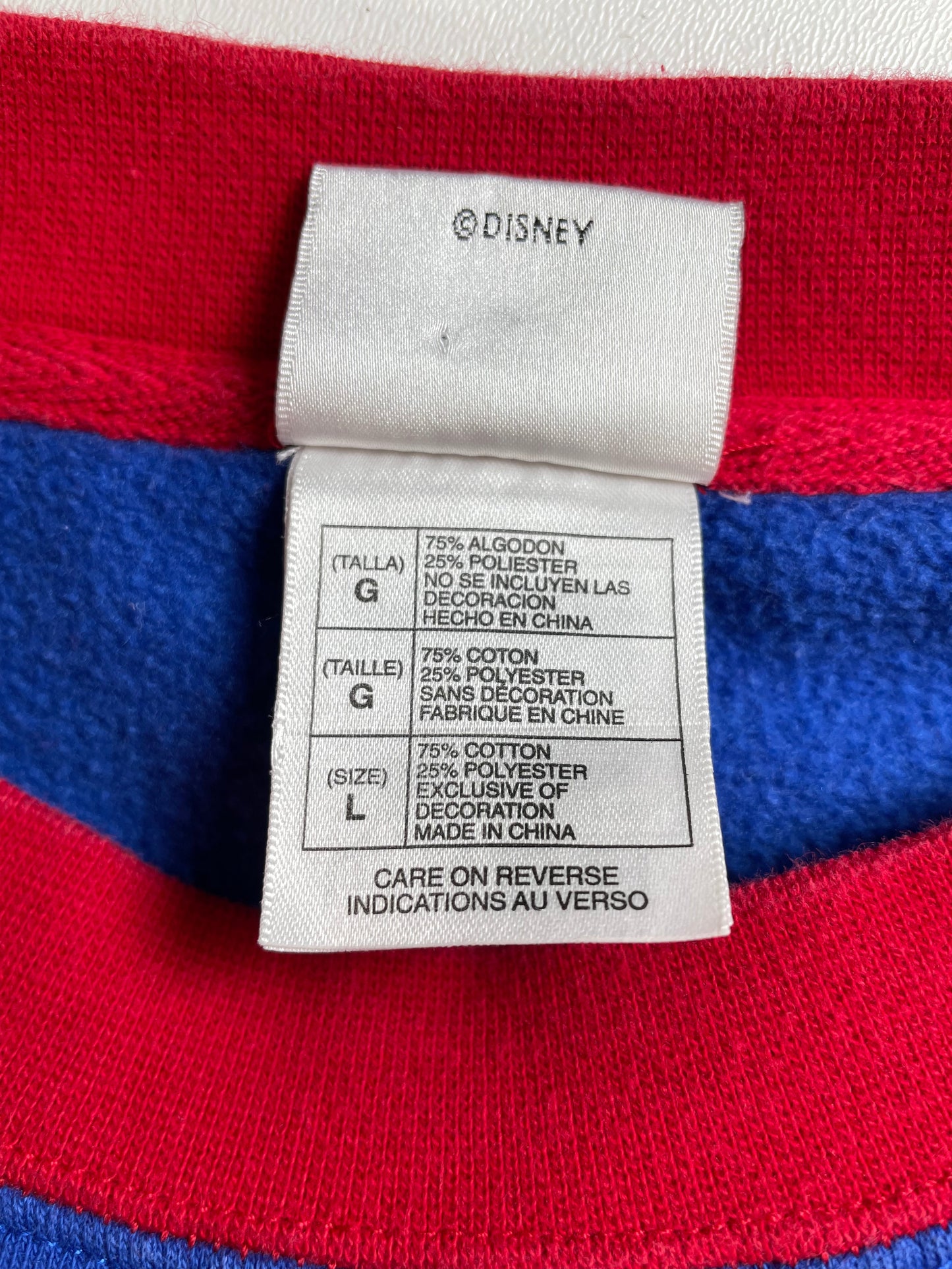 00' DISNEY MICKEY Size L Vintage Sweat-Shirt / E1574S