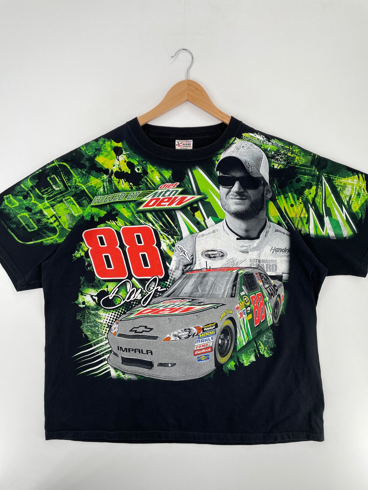2012 NASCAR x DALE JR Size XXL Vintage Racing T-Shirt / A4108