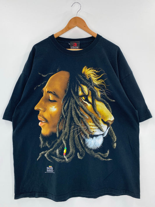 Vintage BOB MARLEY Size XXL Music T-shirt / A5536