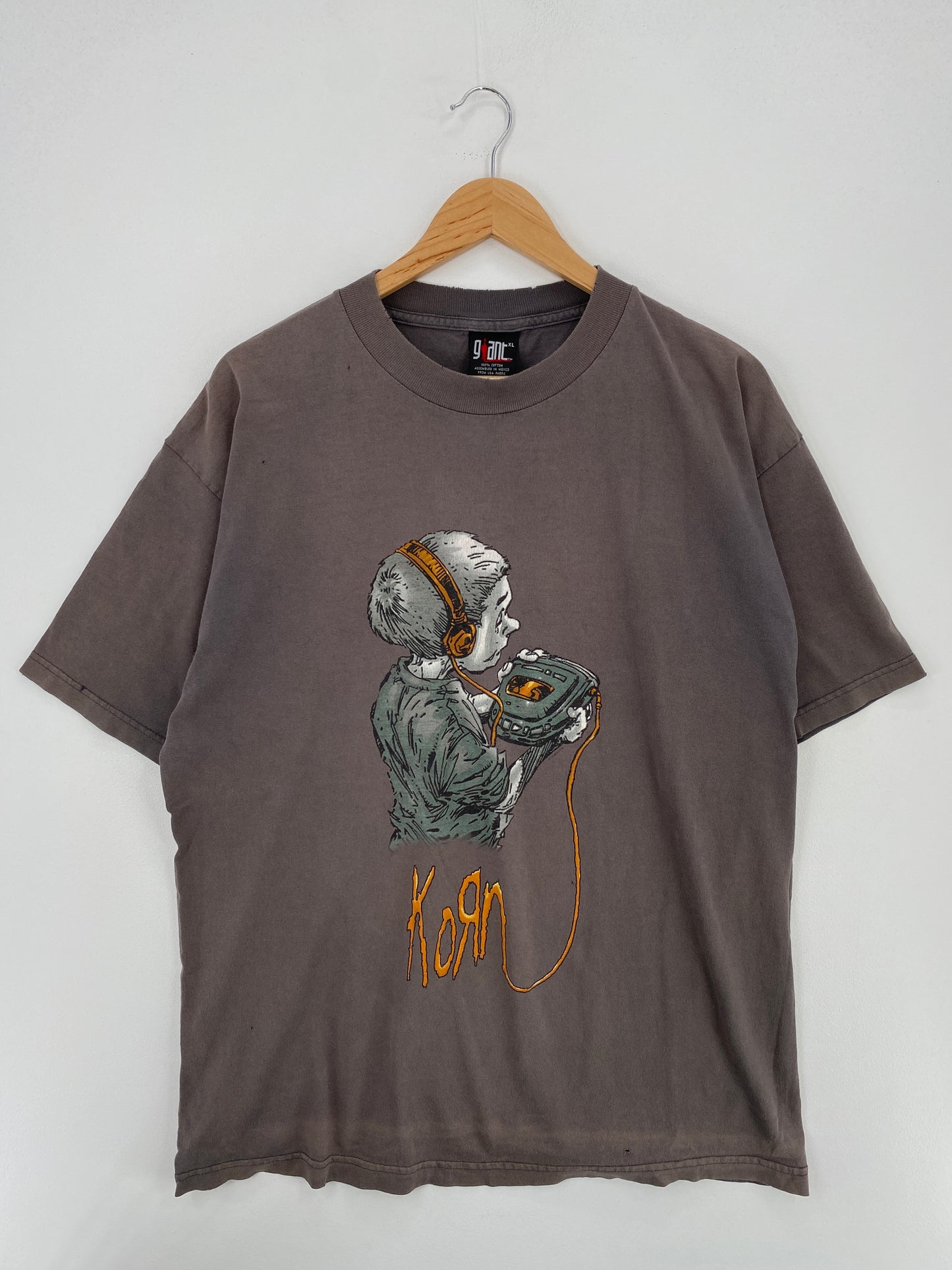 90's KORN FOLLOW THE LEADER Size XL Vintage Music T-Shirt / A4902