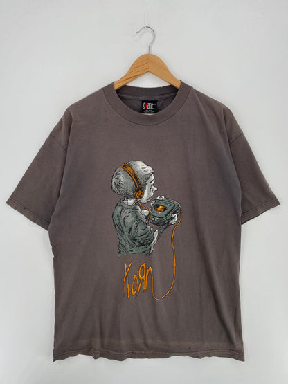 90's KORN FOLLOW THE LEADER Size XL Vintage Music T-Shirt / A4902