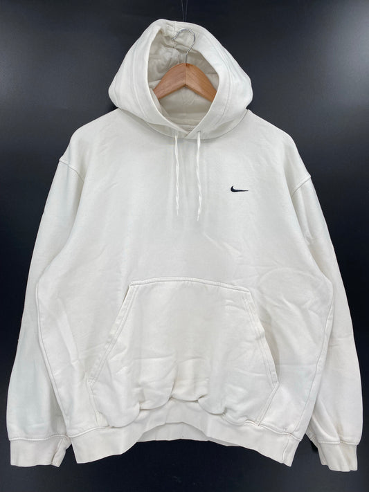 00' NIKE MINI SWOOSH Size L Vintage Hoodie Sweat-Shirt / K4287