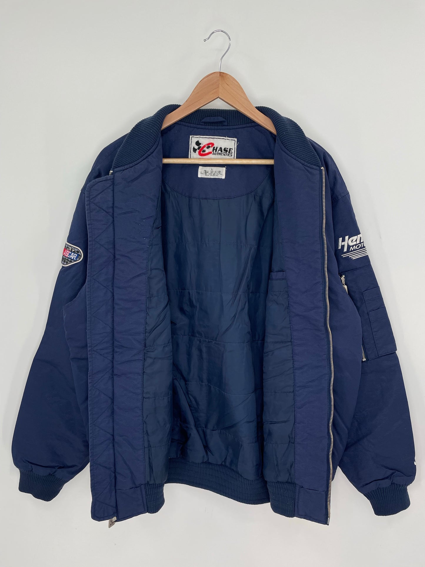 00' JEFF GORDON Size L Vintage Nylon Zip Up Jacket/ K8894