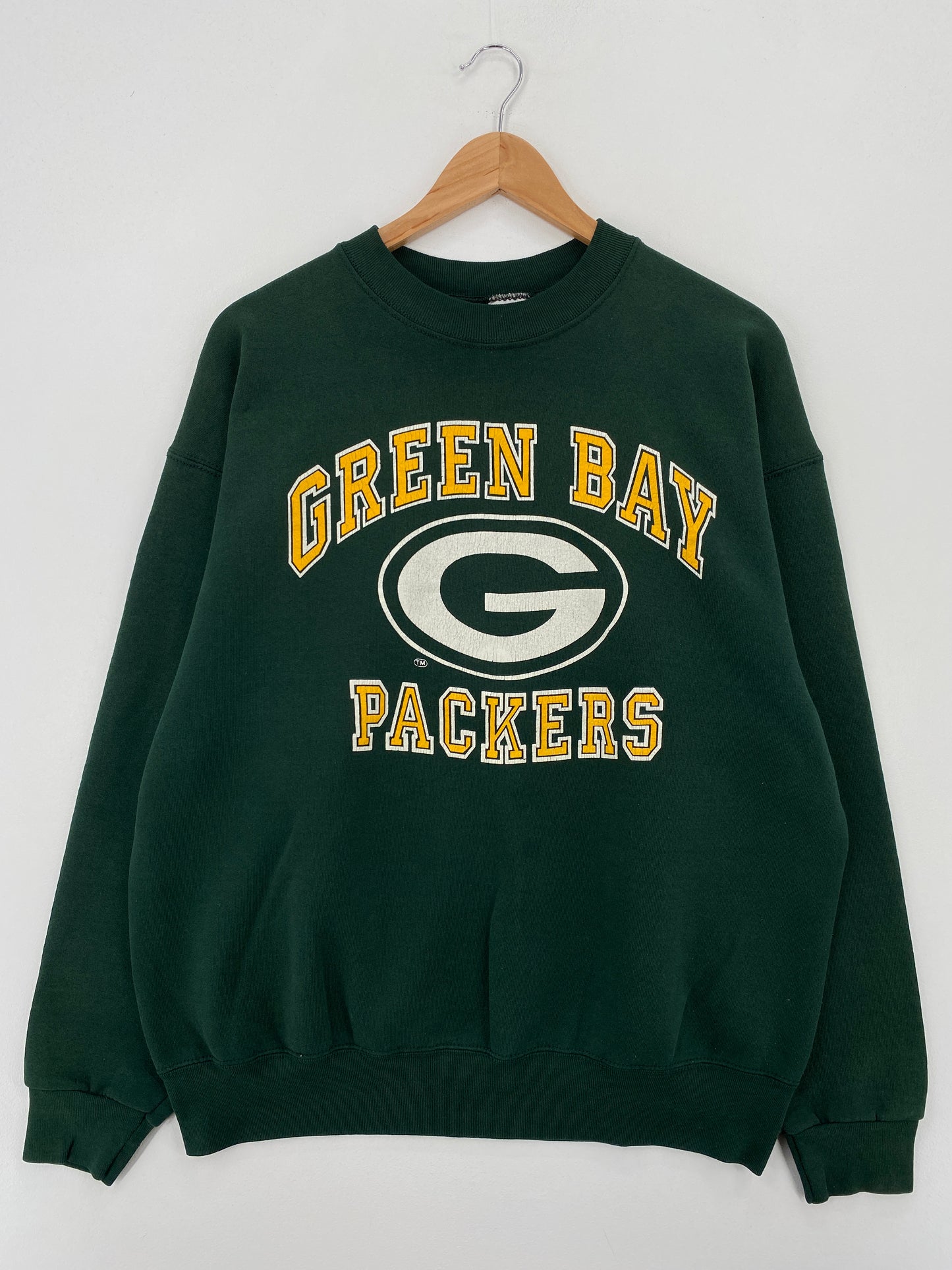 90's GREEN BAY PACKERS Made in USA Size XL Vintage NFL Sweat-Shirt / A7248