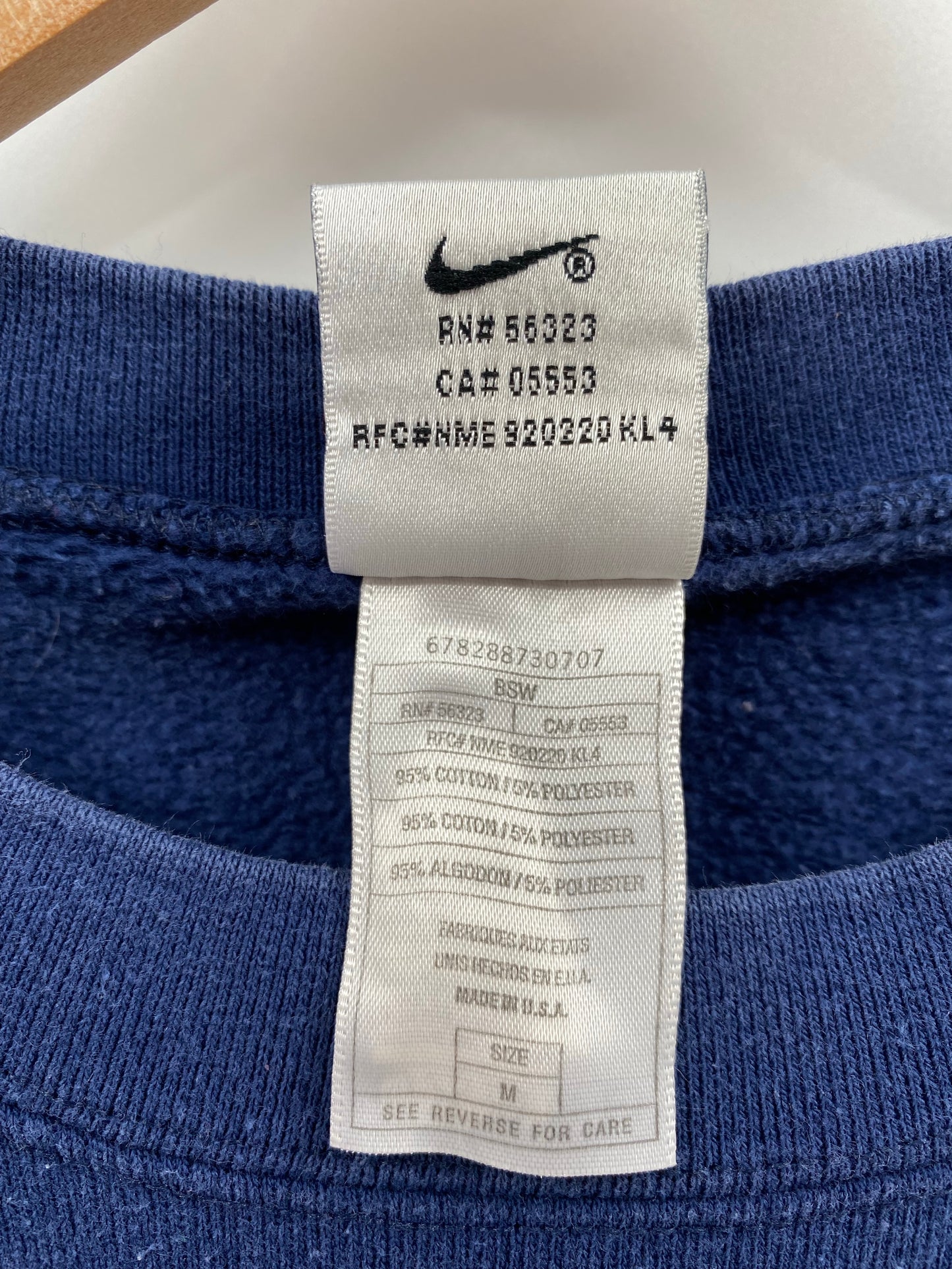 90’s NIKE Athletics Made in USA Size M Vintage Sweat-Shirt / K7044