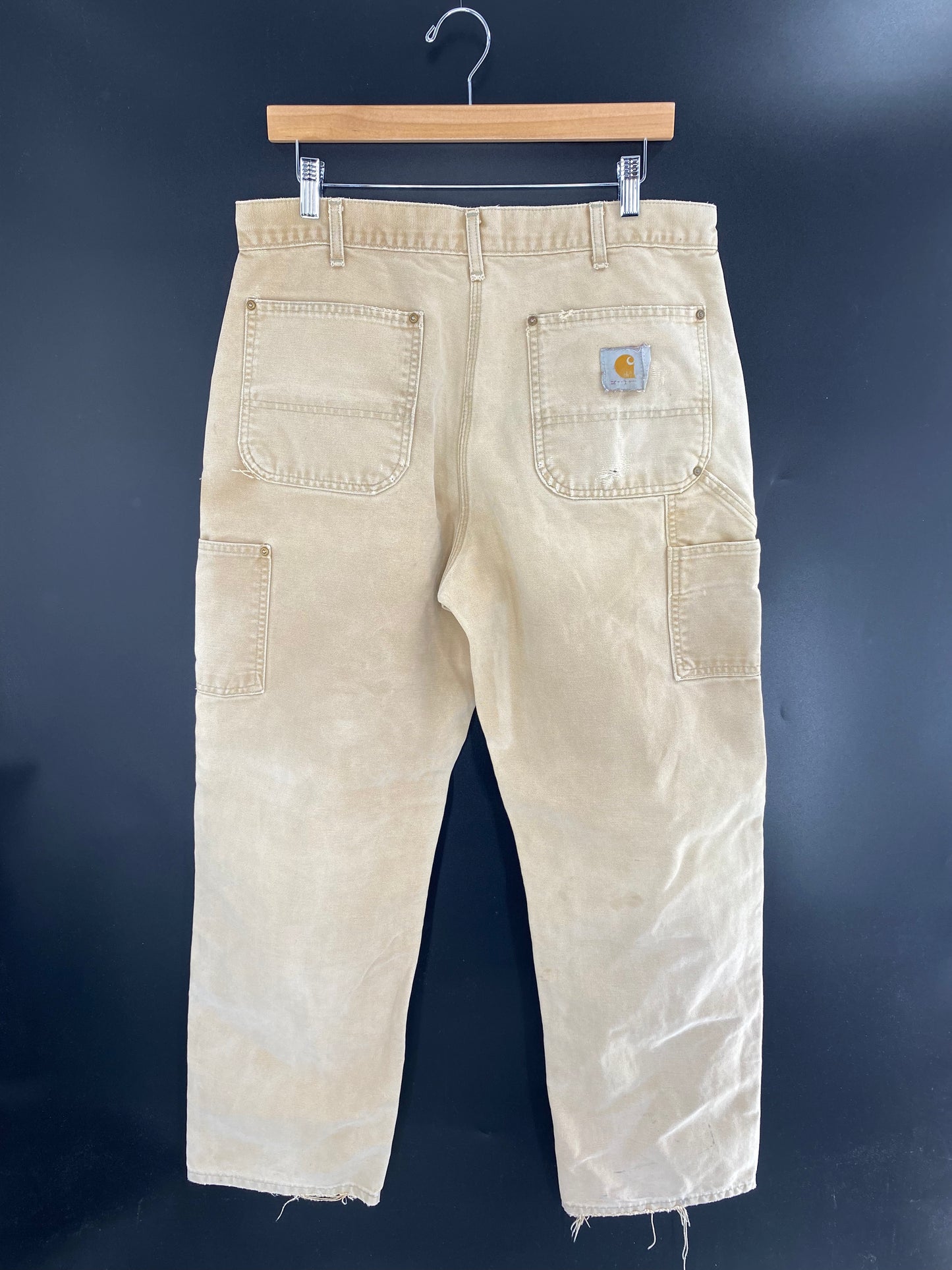 Vintage CARHARTT Size W33xL30.5 Double Knee Duck Pants / A1094