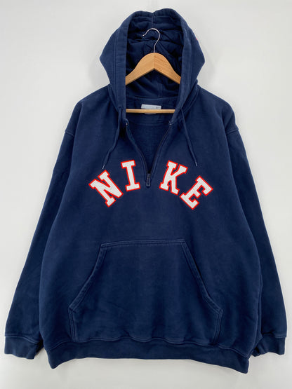 00' NIKE Size XXL Vintage Half Zip Hoodie Sweat-Shirt / A8184