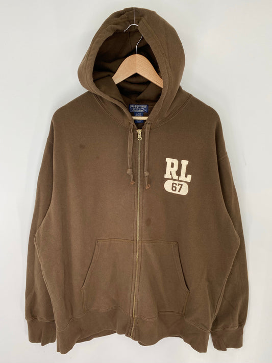 Vintage POLO JEANS Size XL Zip Up Hoodie Sweat-shirt / A7439
