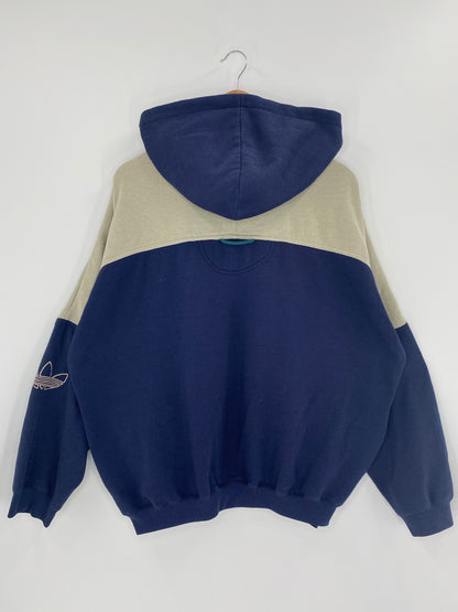90's ADIDAS Size L Vintage Hoodie Sweat-shirt / K5935