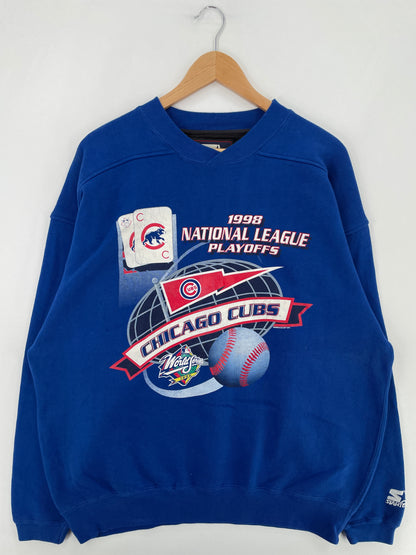 .1998 CHICAGO CUBS Size L Vintage NFL Sweat-Shirt / E2299S