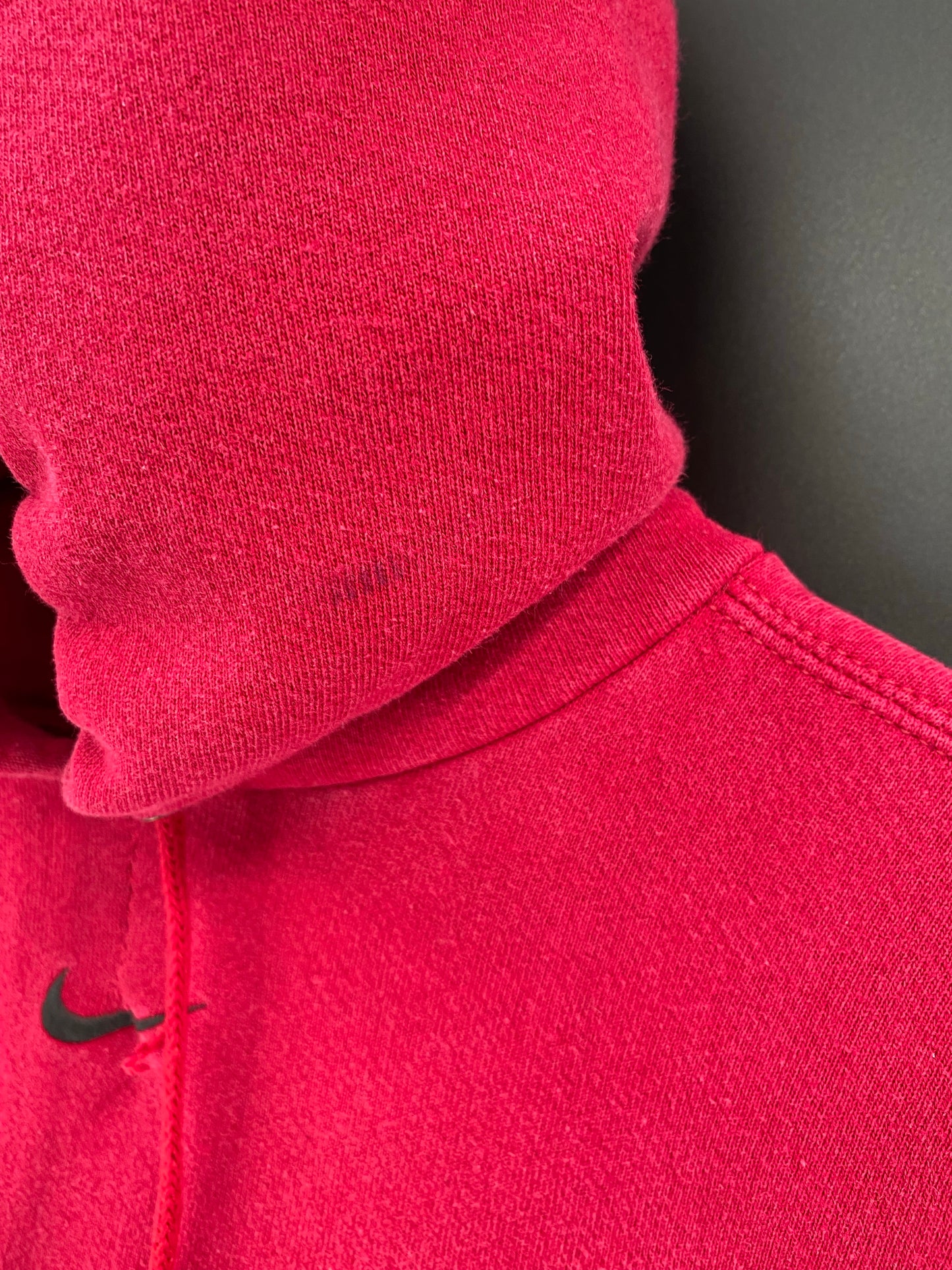 90’s NIKE CENTER SWOOSH Repaired Made in USA Size L Vintage Hoodie Sweat Shirts/ K5261