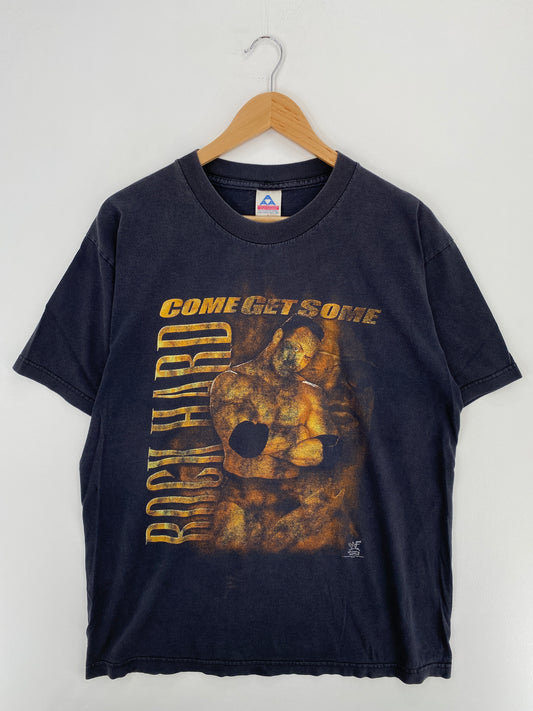 .1998 THE ROCK Size L Vintage WWF T-Shirt / A4561