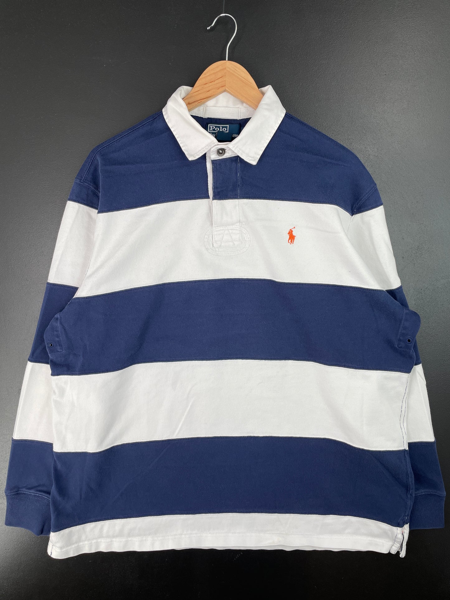 90's POLO RALPH LAUREN Size L Vintage Rugby-Shirt / A8348