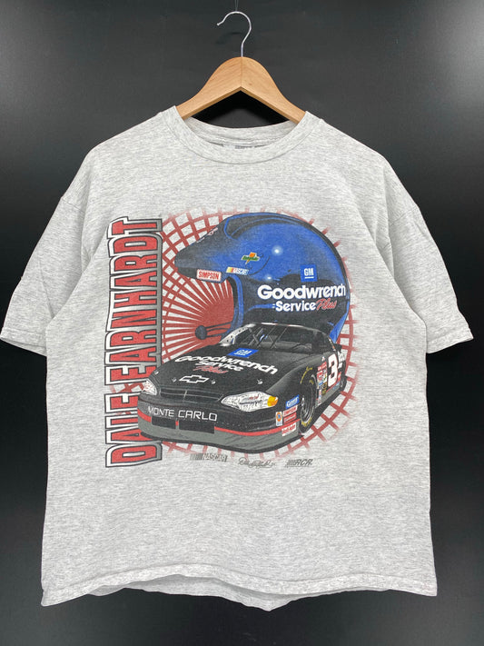 Vintage NASCAR DALE EARNHARDT  Size L Racing T-Shirt / K6221