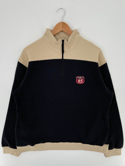 90's TOMMY HILFIGER Size L Vintage Half Zip-up Sweat-shirt / A2203
