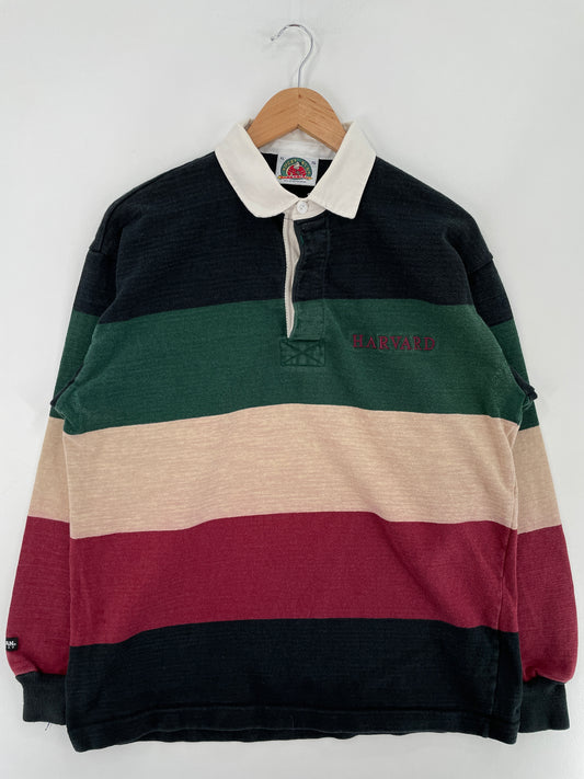 90’s HARVARD Size XL Vintage Rugby Shirt / E4926R