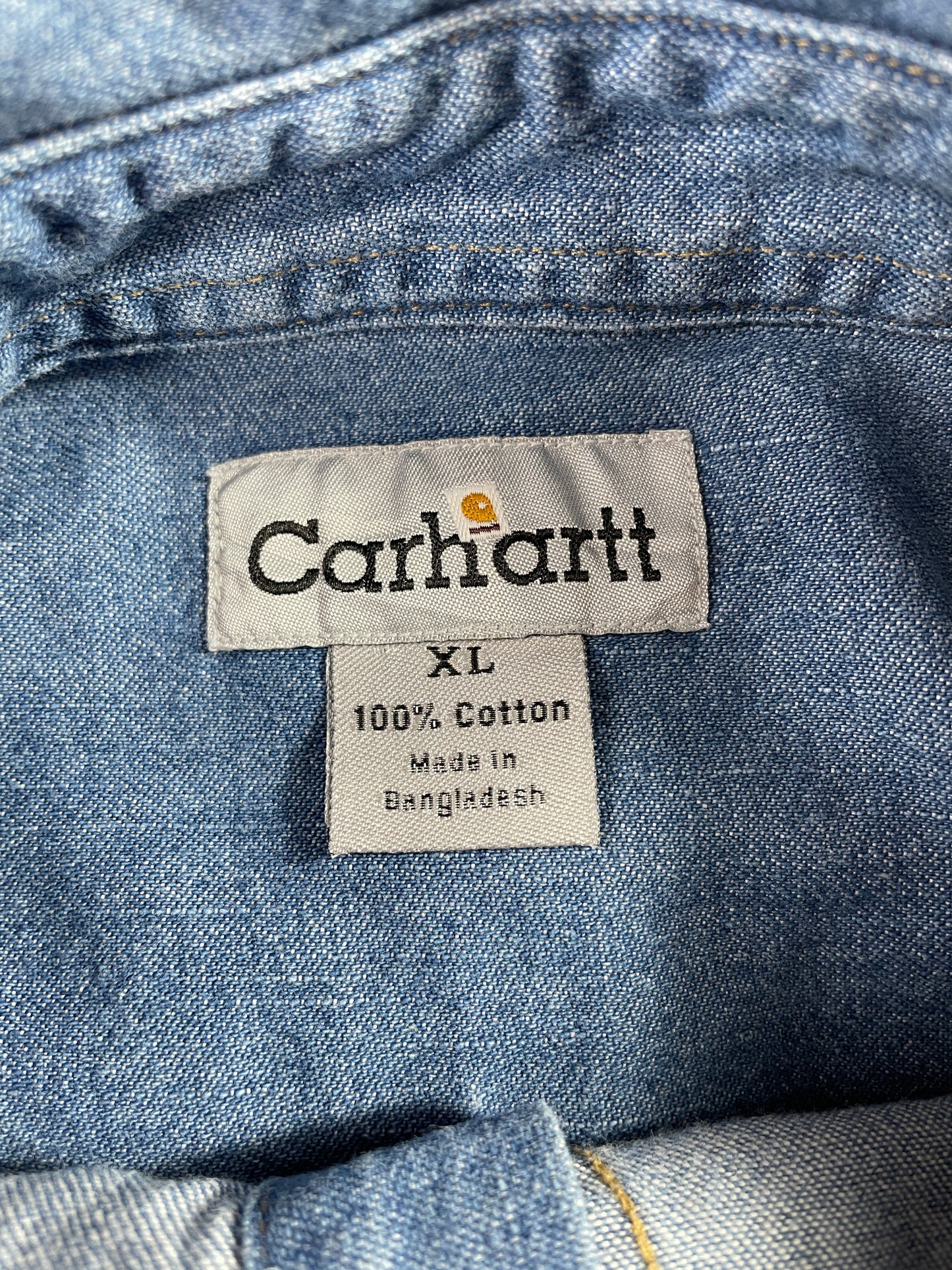 Vintage CARHARTT Size XL Button Down Shirt / E6358B