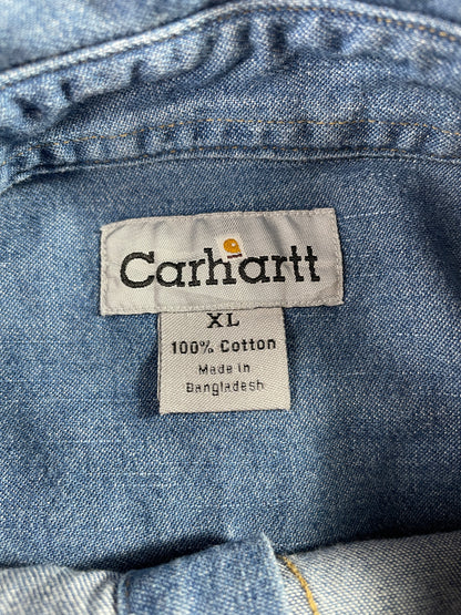 Vintage CARHARTT Size XL Button Down Shirt / E6358B