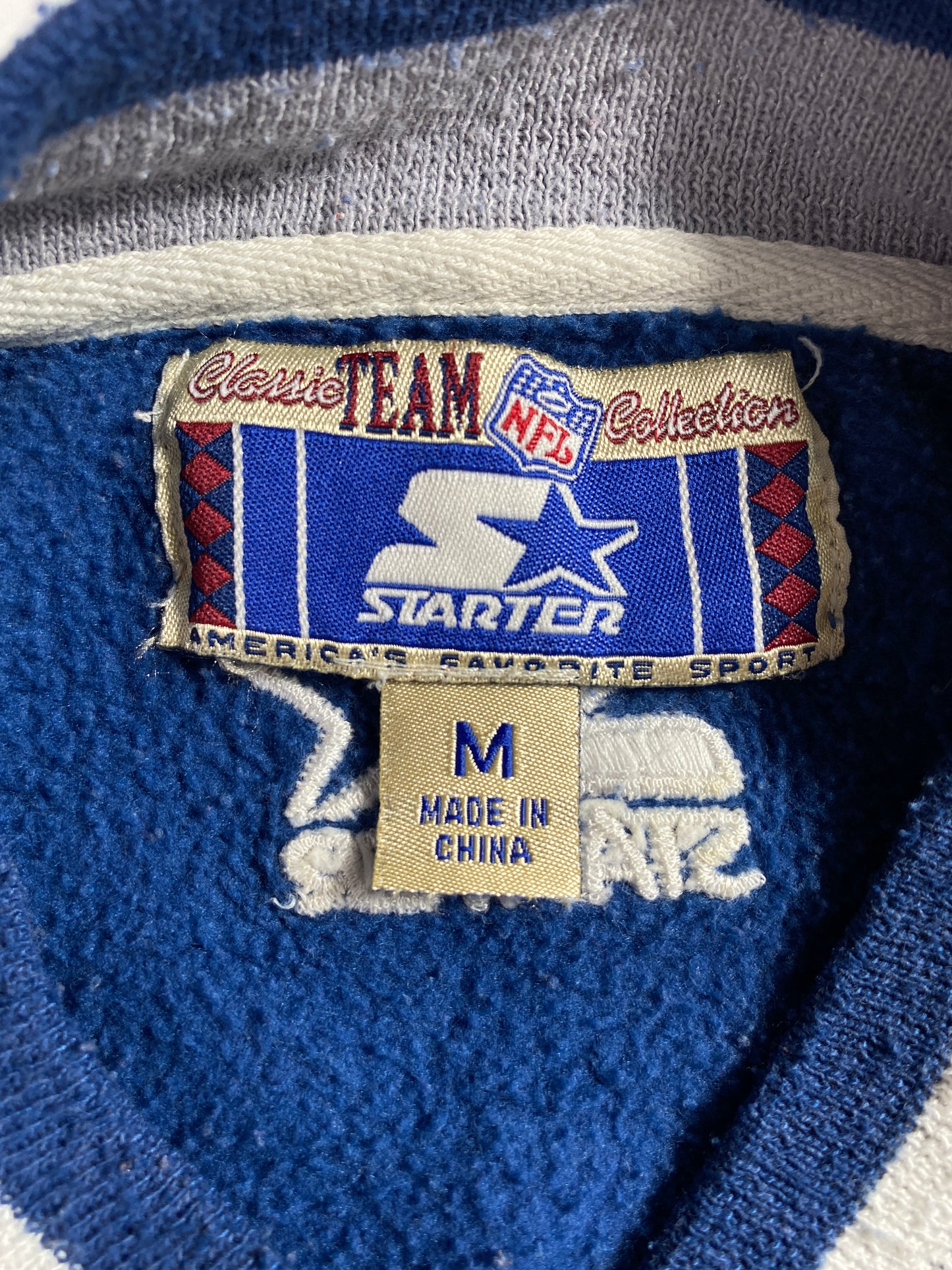 90's STARTER DALLAS COWBOYS Size M Vintage NFL Sweat-shirt / A4913