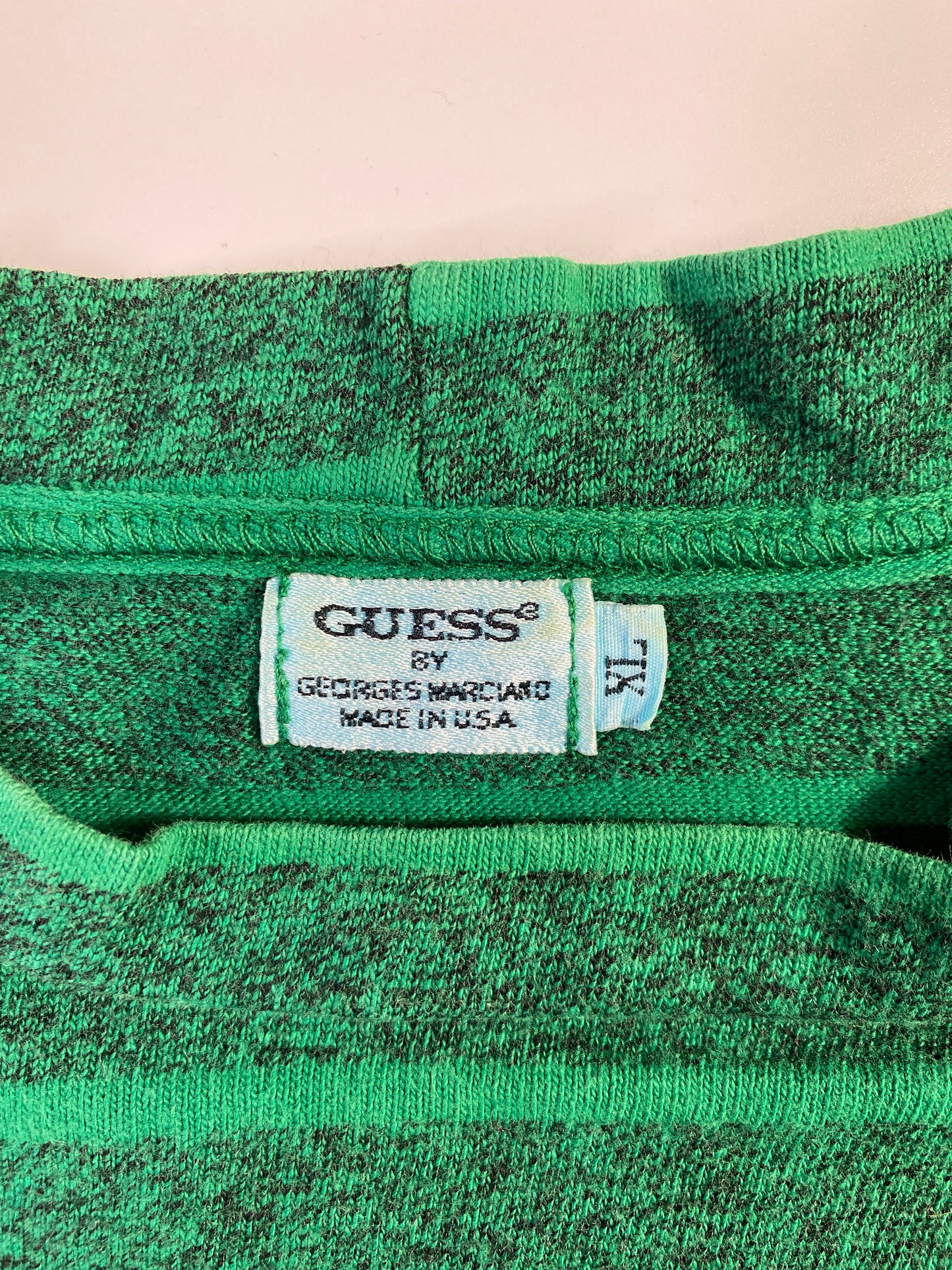 .90's GUESS Made in USA Size XL Vintage Long Sleeve T-Shirt / A8226