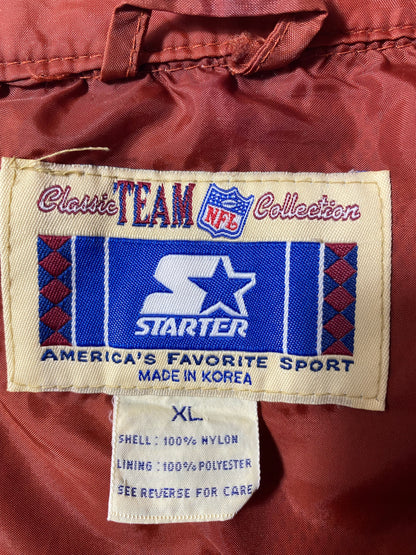 90's STARTER STEELERSxSUPER BOWL Size XL Vintage Zip-up Nylon Jacket  / K4718