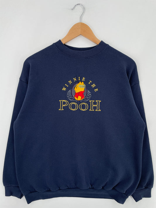 90’s DISNEY WINNIE THE POOH Size No Tag (Approx.M) Vintage Sweat shirt / E2292S