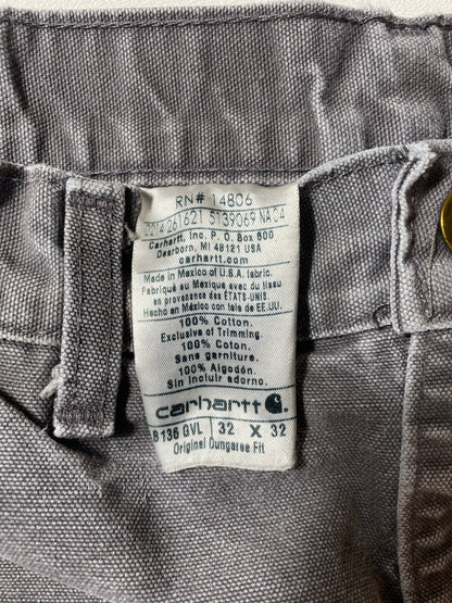 Vintage CARHARTT Size W30xL30 Double Knee Duck Pants / K9457
