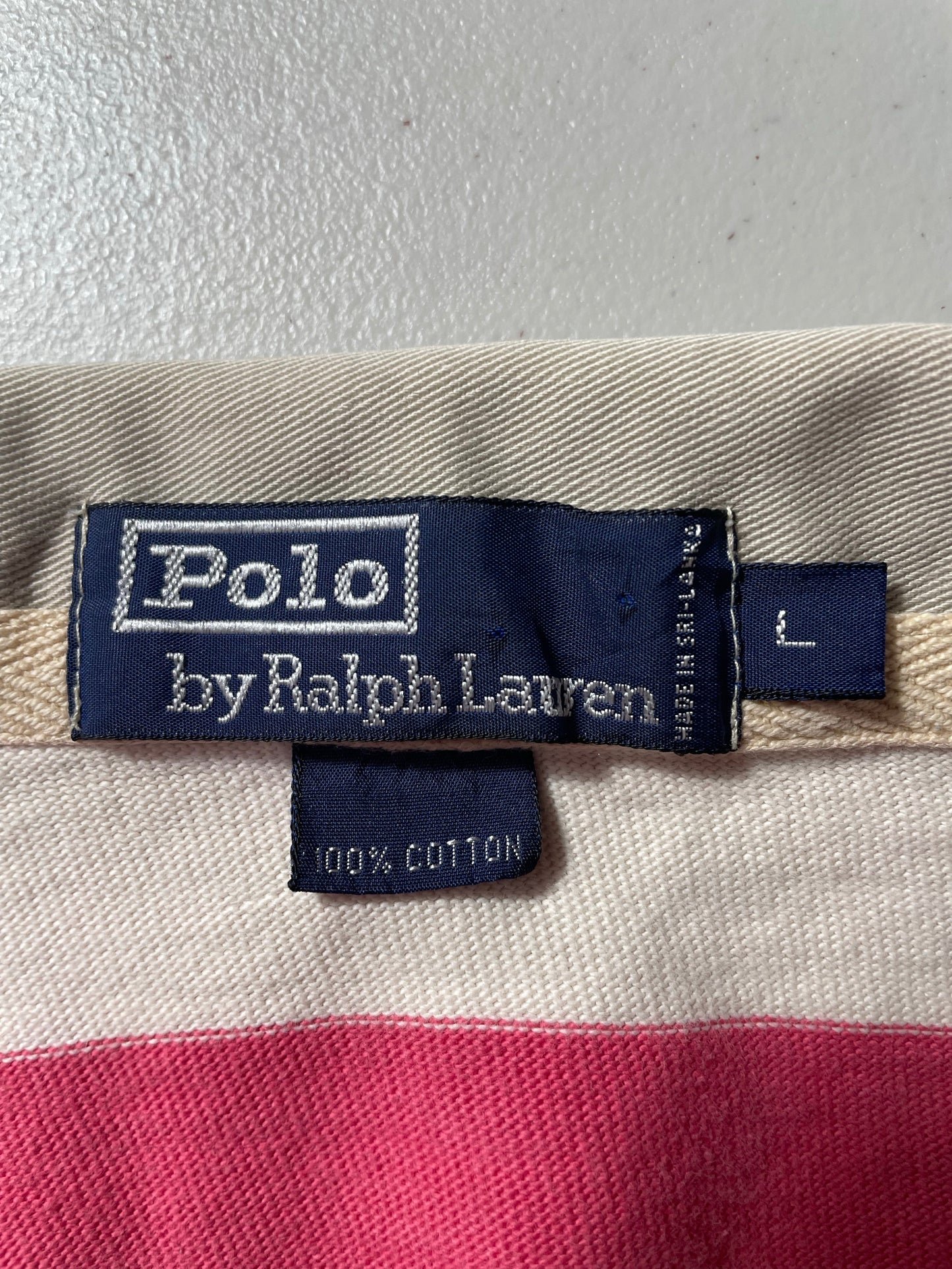 90's POLO RALPH LAUREN Size L Vintage Rugby-Shirt / A8628