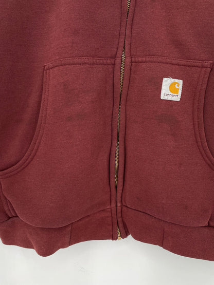 Vintage CARHARTT Size XL Zip-up Hoodie Sweat-Shirt / K8410