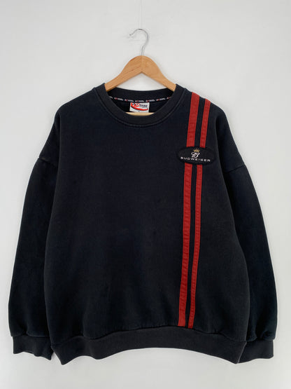 Vintage BUDWEISER x DALE EARNHARDT Size XL Racing Sweat-Shirt / E1408S