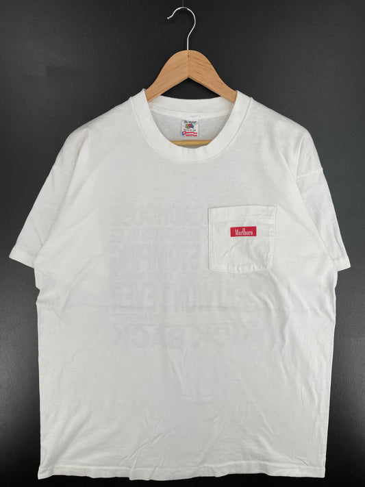 90's MARLBORO Made in USA Size XL Vintage T-Shirt / A2163