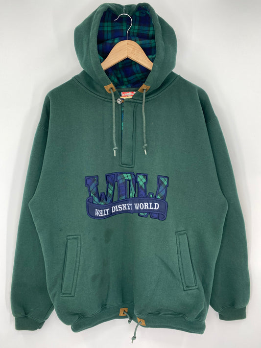 90' WALT DISNEY WORLD Size L Vintage Hoodie Sweat-shirt / A210