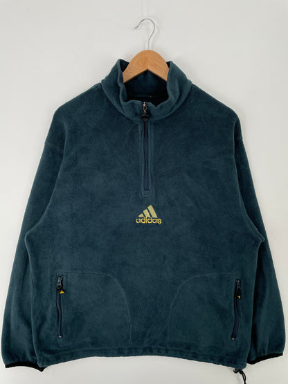 Vintage ADIDAS Size Approx.XL Half Zip-up Fleece / A9238