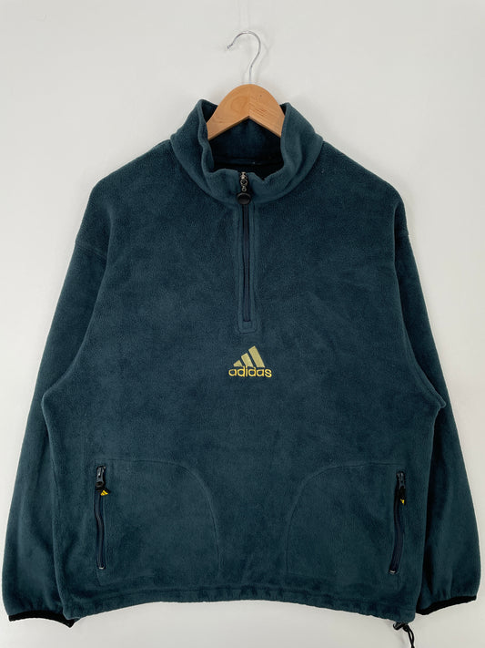 Vintage ADIDAS Size Approx.XL Half Zip-up Fleece / A9238