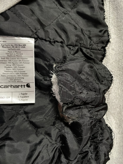 Vintage CARHARTT Size L Zip-up Padded Hoodie Sweat Shirt / E1258S