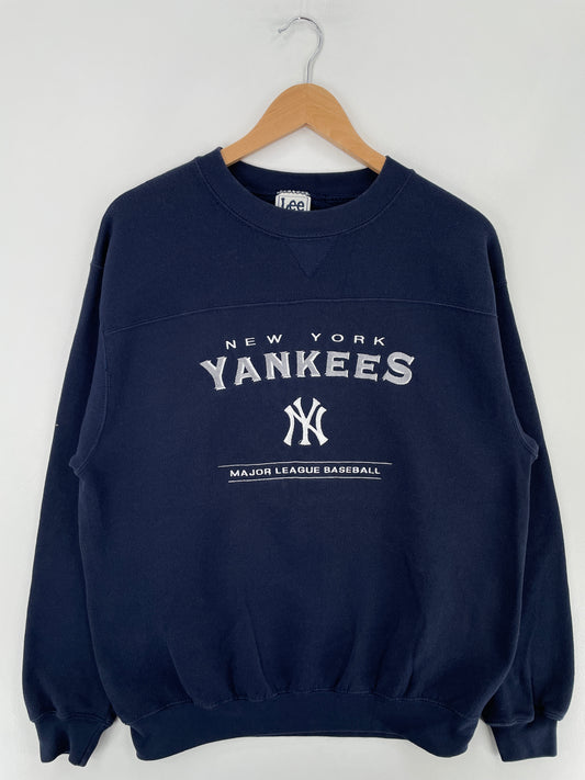 00' NEW YOEK YANKEES Size M Vintage NBA Sweat-shirt / E3280S