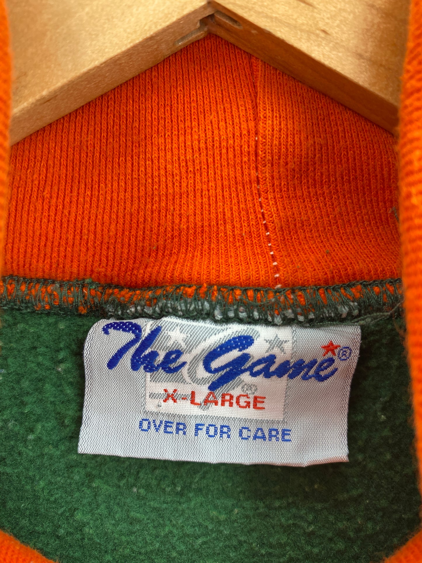 90's UNIVERSITY OF MIAMI Size XL Vintage NFL Turtleneck Sweat-Shirt / A5240