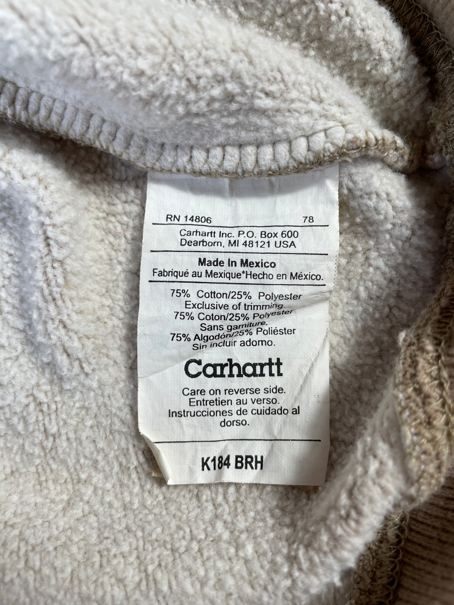 Vintage CARHERTT Size XXL Hoodie Sweat-shirt / A7274