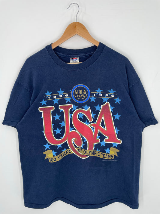 90's USA OLYMPIC TEAM Made in USA Size XL Vintage T-shirt / K9321