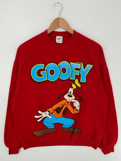 90’s DISNEY GOOFY Made in USA Size L Vintage Sweat shirt / A820