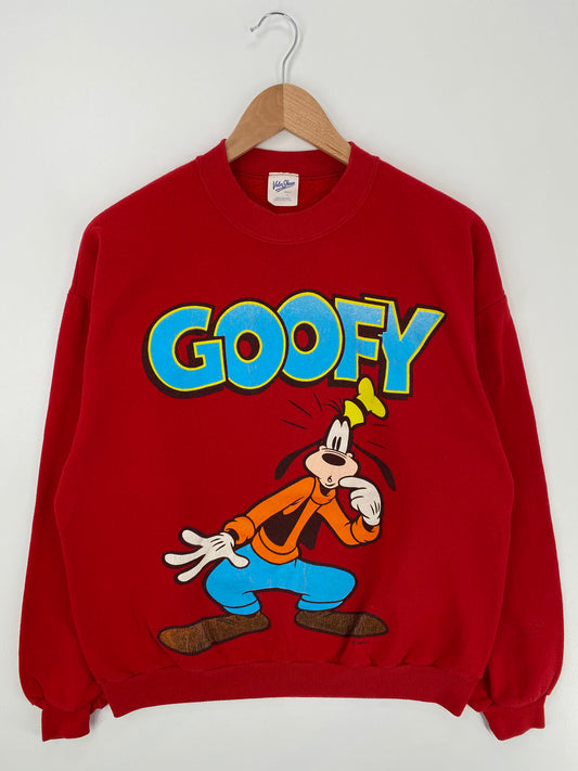 90’s DISNEY GOOFY Made in USA Size L Vintage Sweat shirt / A820