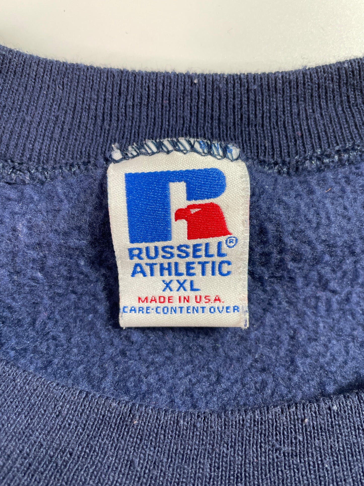 90's RUSSELL x UTICA Made in USA Size XXL Vintage College Sweat Shirt / E4963S