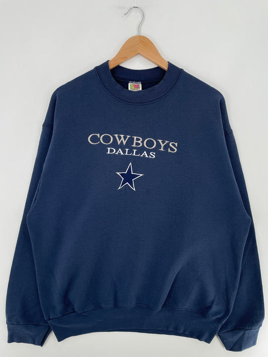 90's DALLAS COWBOYS Made in USA Size XL Vintage NFL Sweat-shirt / E3325S