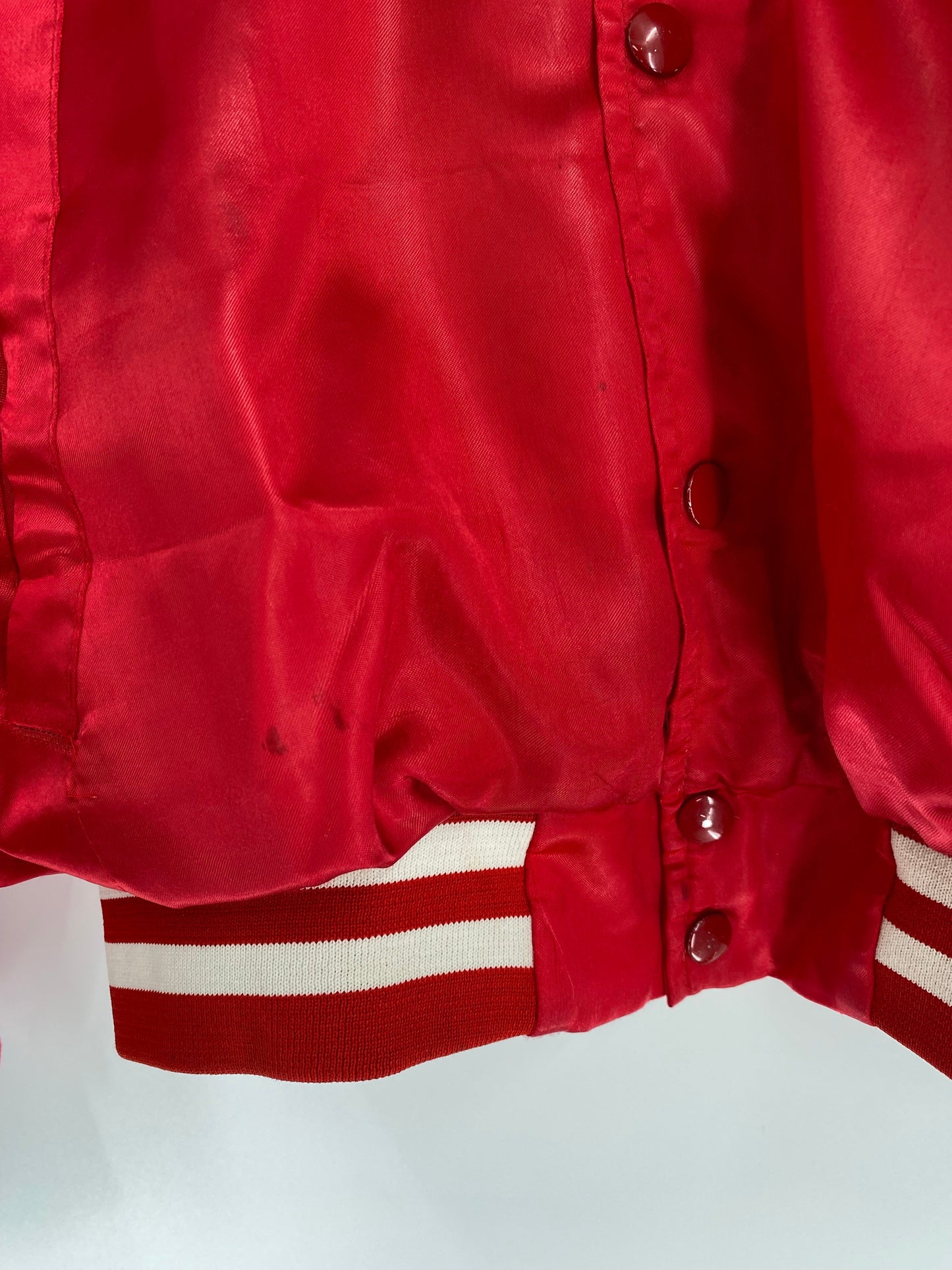 .Vintage BUDWEISER Size No Tag (Approx.L) Nylon Jacket / A7940